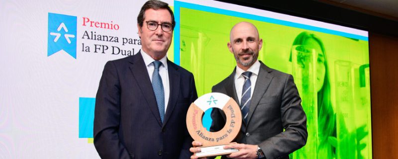 Recibimos el Premio Alianza para la FP Dual por nuestra contribución a la empleabilidad de los jóvenes en el sector del agua